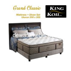 Tempat Tidur Set Ukuran 200 - KING KOIL Grand Classic 200 Set  - FREE Mattress Protector